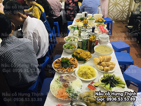 Nấu Cỗ ở Nam Trung Yên Cầu Giấy 10 Mâm Ăn Hỏi