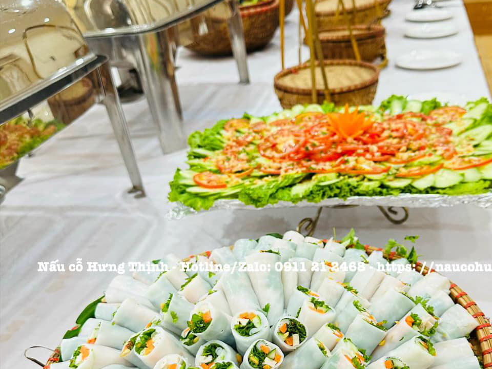 Nấu cỗ giỗ tại nhà phường Phú Lãm – Tiệc cỗ ngon miệng, phục vụ chu đáo