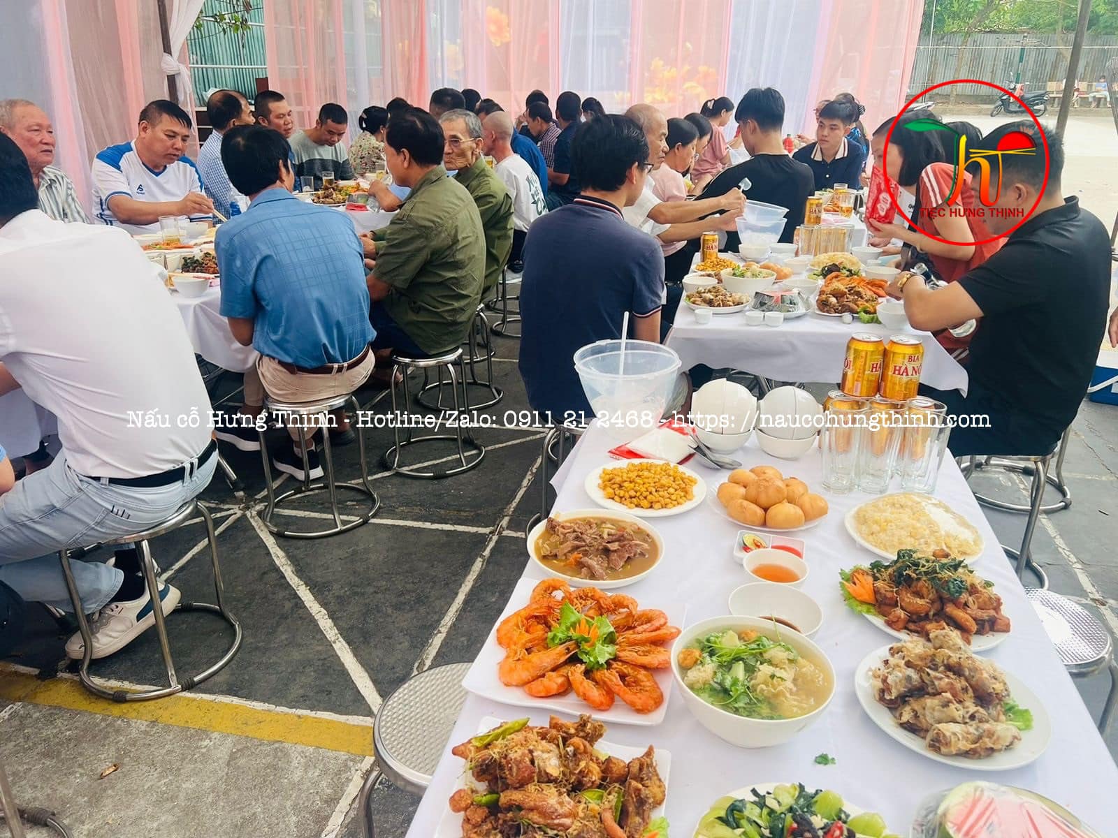 nấu cỗ cưới hỏi tại nhà thái bình