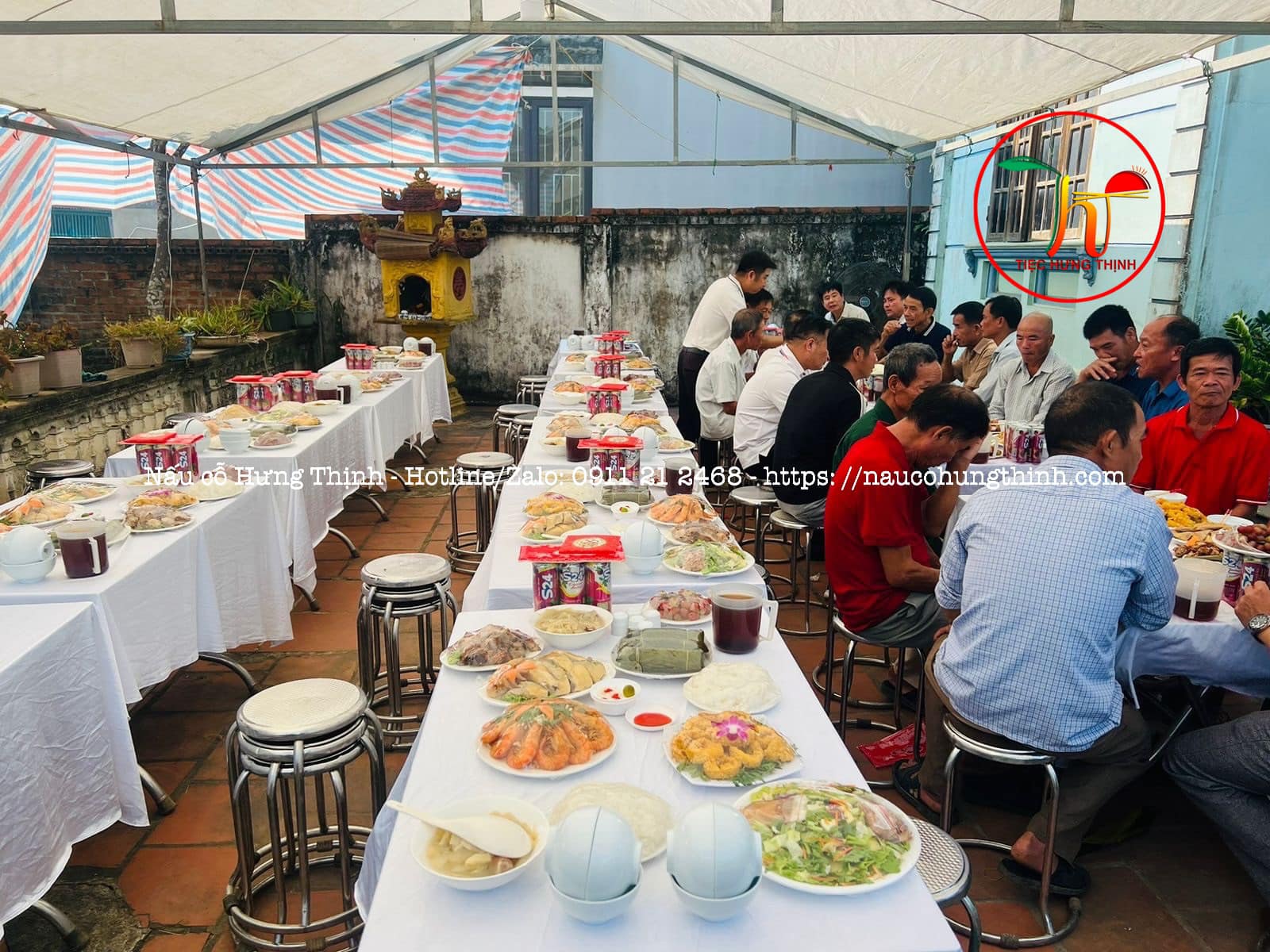 nấu cỗ cưới hỏi tại nhà phong cách truyền thống