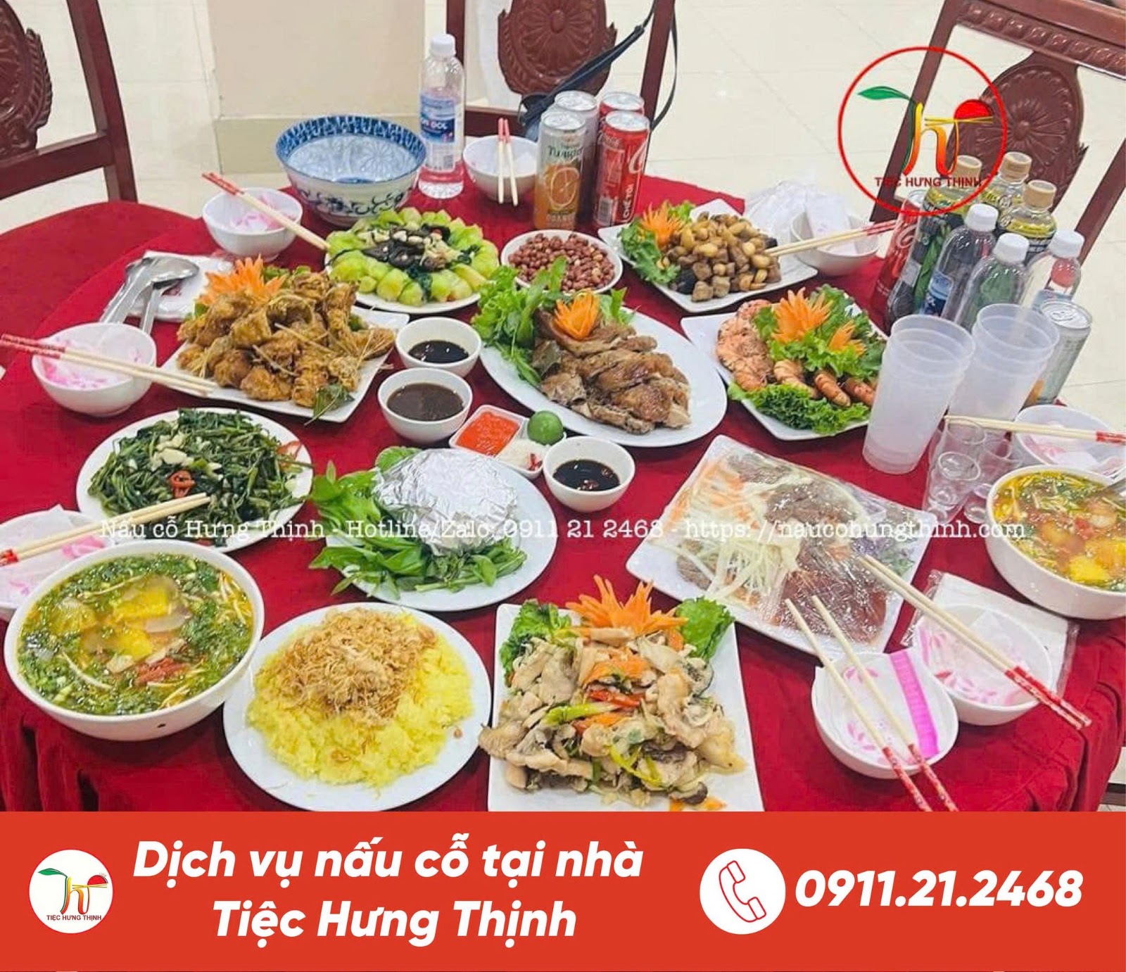 nấu cỗ sinh nhật ngoài trời