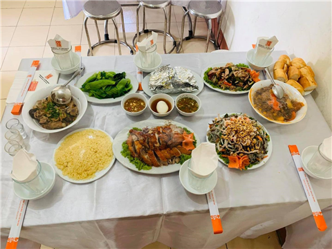 Ảnh nấu cỗ cưới hỏi tại nhà món truyền thống bắc