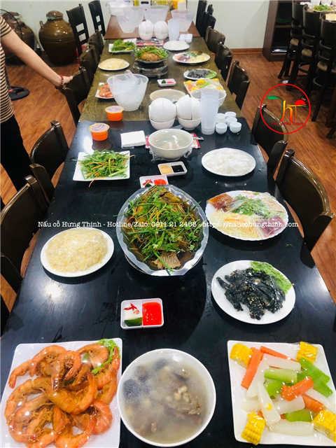 Ảnh nấu cỗ cưới hỏi tại nhà hoàng mai