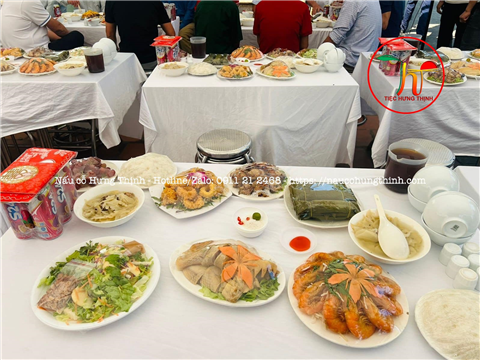 Ảnh nấu cỗ cưới hỏi tại nhà ngon rẻ