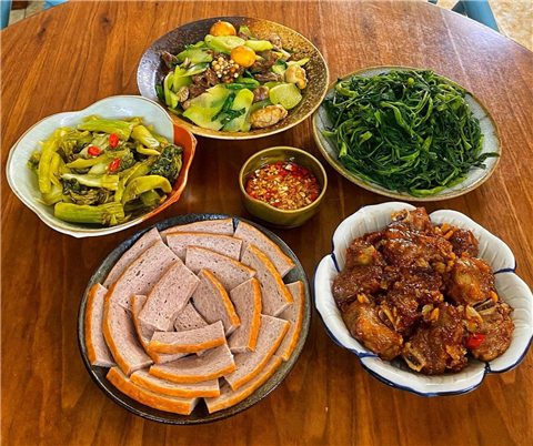 Ảnh thực đơn nấu cỗ cưới hỏi tại nhà