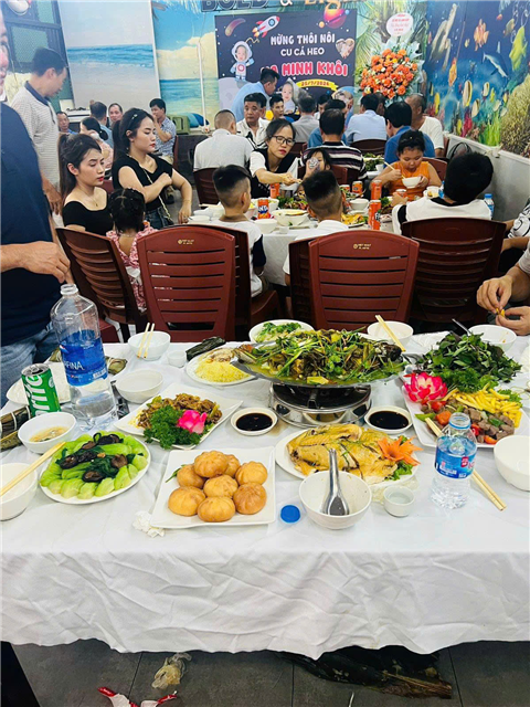 Ảnh nấu cỗ sinh nhật trọn gói