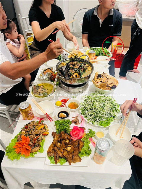 Ảnh dịch vụ nấu cỗ sinh nhật tận nơi