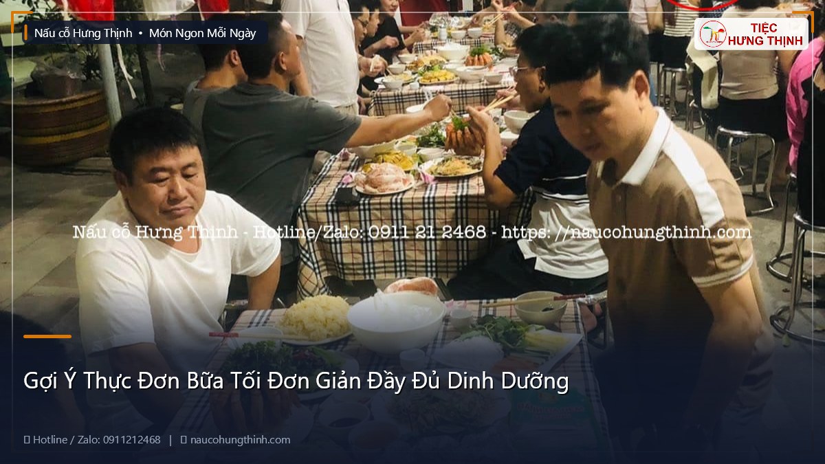 Gợi Ý Thực Đơn Bữa Tối Đơn Giản Đầy Đủ Dinh Dưỡng