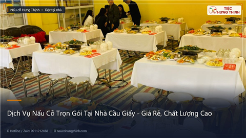 Ảnh Dịch Vụ Nấu Cỗ Trọn Gói Tại Nhà Cầu Giấy - Giá Rẻ, Chất Lượng Cao
