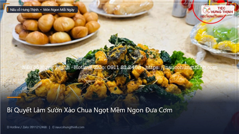 Ảnh Bí Quyết Làm Sườn Xào Chua Ngọt Mềm Ngon Đưa Cơm